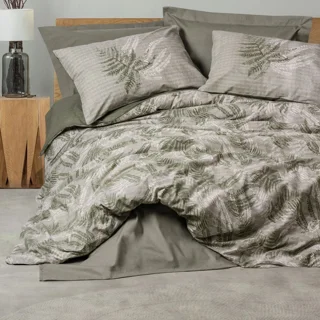 سرویس کاور روتختی کتون باکس کوئین FROND HAKI COTTON BOX