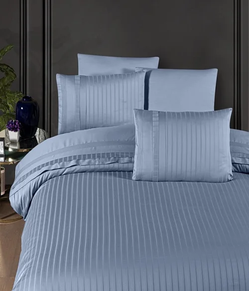 سرویس کاور روتختی فرست چویس کوئین NEW TREND DUSTY BLUE FIRST CHOICE