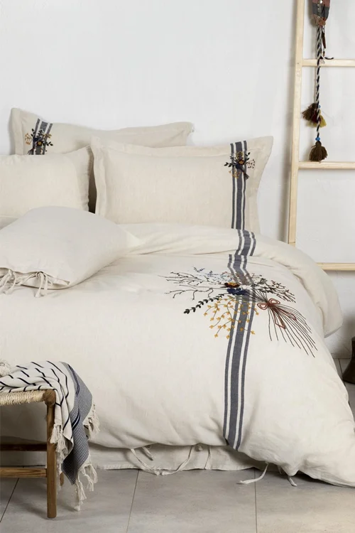 سرویس کاور روتختی اکوکاتن CHARLA ECOCOTTON CREAM