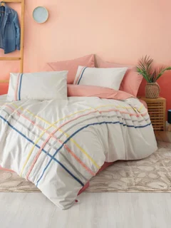 سرویس کاور روتختی کتون باکس دونفره LINEA SOMON COTTON BOX