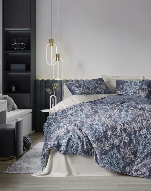 سرویس کاور روتختی کتان باکس کوئین OWEN BEJ COTTON BOX