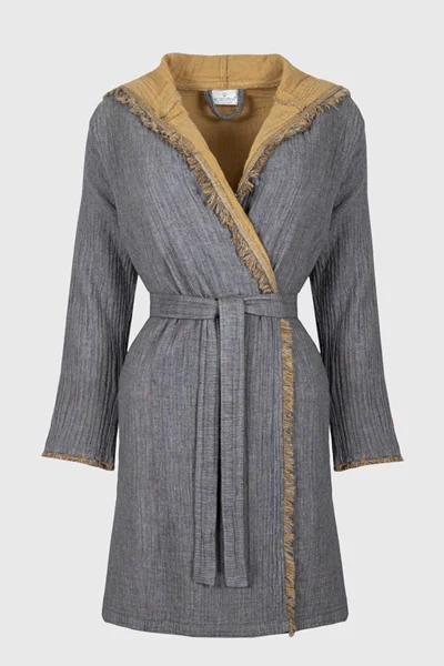 حوله پالتویی زنانه اکوکاتن مدل MUNA WOMAN ECOCOTTON سایز M