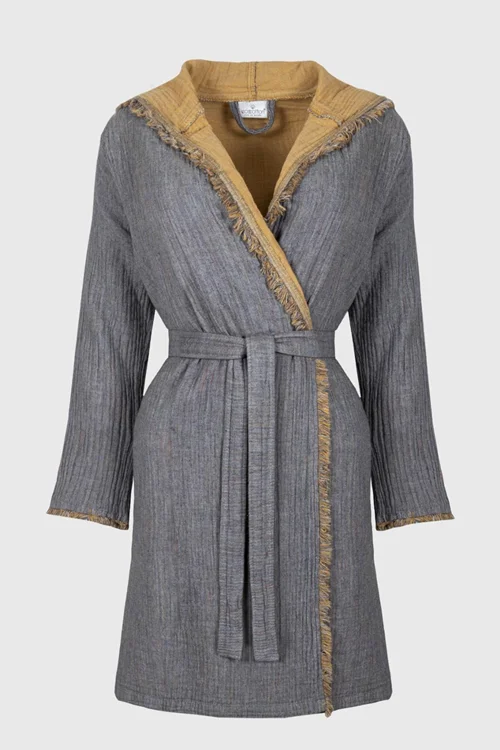 حوله پالتویی زنانه اکوکاتن مدل MUNA WOMAN ECOCOTTON سایز M