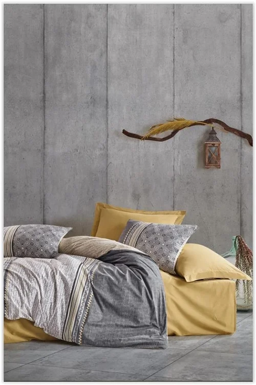 سرویس کاور روتختی کتان باکس کوئین NEDRA BEJ COTTON BOX