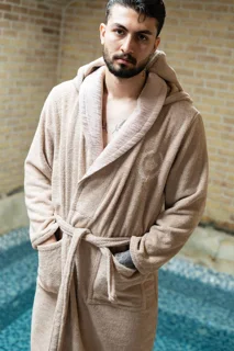 حوله پالتویی مردانه نارین ساپ مدل LUVIA سایز L