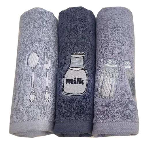 حوله آشپز خانه سه تکه نارین ساپ مدل MILK