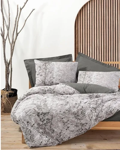 سرویس کاور روتختی کتون باکس سینگل ODIN KAHVE COTTON BOX