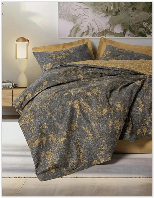 سرویس کاور روتختی کتان باکس کوئین YADAWA HARDAL COTTON BOX