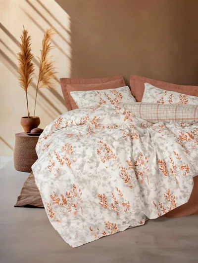 سرویس کاور روتختی کتون باکس یک نفره LAMINA TARCIN COTTON BOX