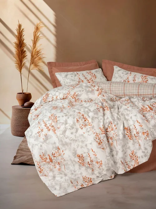 سرویس کاور روتختی کتون باکس یک نفره LAMINA TARCIN COTTON BOX