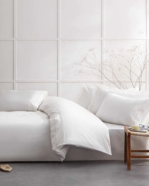 سرویس کاور روتختی اکوکاتن کینگ LIVA ECOCOTTON CREAM