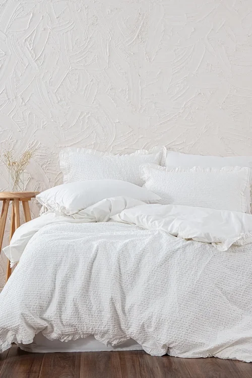 سرویس کاور روتختی اکوکاتن کینگ AYDA CREAM ECOCOTTON