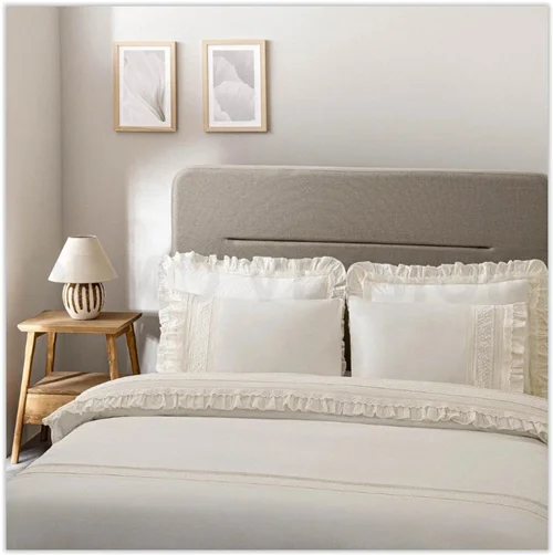 سرویس کاور روتختی اکوکاتن کینگ ADELYA CREAM ECOCOTTON
