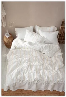 سرویس کاور روتختی اکوکاتن کینگ SIMA CREAM ECOCOTTON