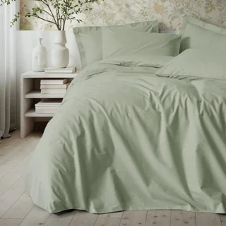 سرویس کاور روتختی کتان باکس سینگل PLAIN ADACAYI COTTON BOX