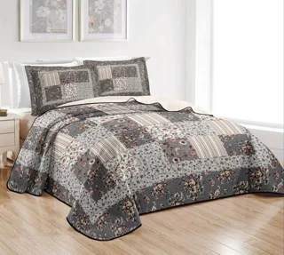 روتختی پنبه دوزی دونفره بهاره 3 تکه ورونیکا مدل KP 5003