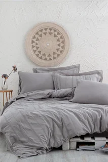 سرویس کاور روتختی اکوکاتن کینگ HAFSA ECOCOTTON GRI