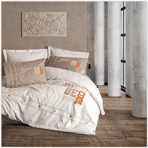 سرویس کاور روتختی کتون باکس سینگل COOL KAHVE COTTON BOX