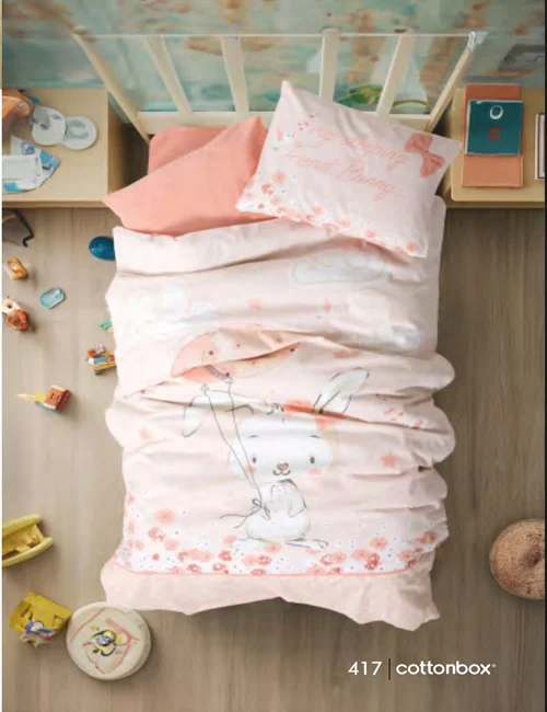 سرویس کاور روتختی کتان باکس نوزادی  RAPETI SOMON COTTON BOX