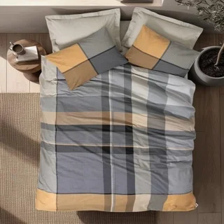 سرویس کاور روتختی کتان باکس کوئین TORVI BEJ COTTON BOX