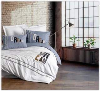 سرویس کاور روتختی کتون باکس سینگل FOREVER GRI COTTON BOX