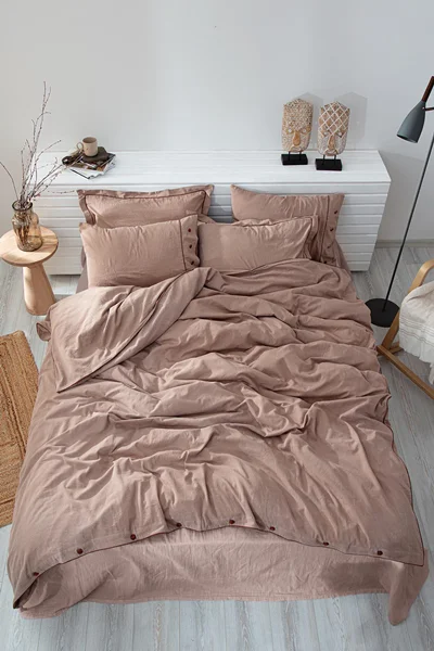 سرویس کاور روتختی اکوکاتن کینگ HAVIN ECOCOTTON BEJ