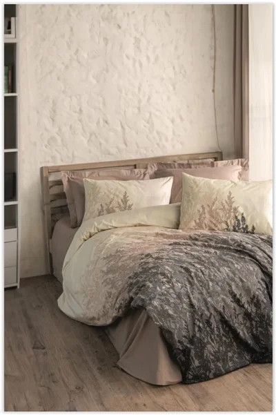 سرویس کاور روتختی کتون باکس سینگل LINDON BEJ COTTON BOX