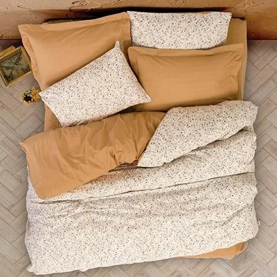 سرویس کاور روتختی کتان باکس کوئین POSY BEJ COTTON BOX