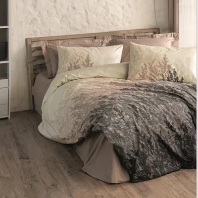 سرویس کاور روتختی کتون باکس کوئین LINDON BEJ COTTON BOX